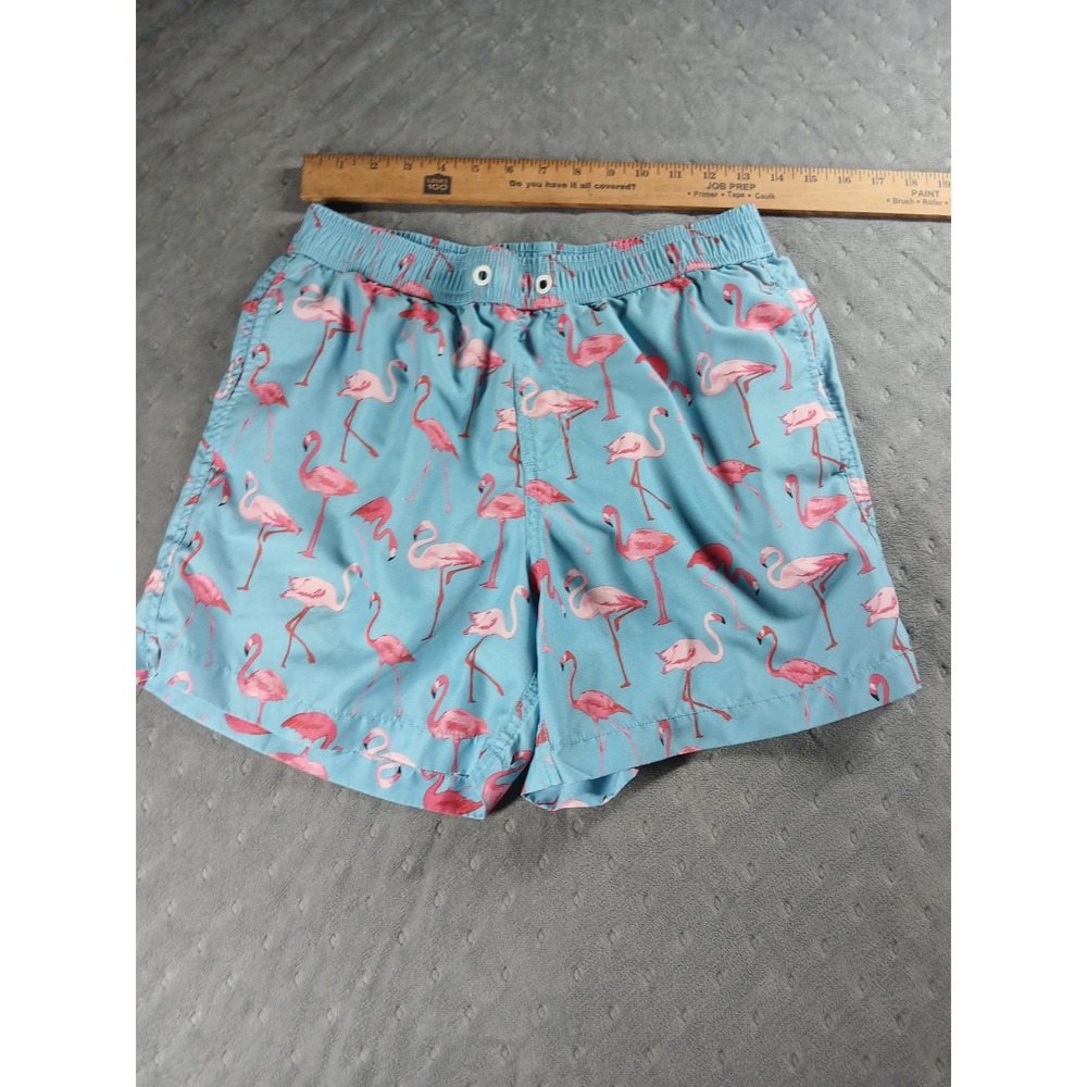 Maamgic Mens Swim Trunks Bundle Lot of 5 Flamingo Shark Floral Size Medium - Picture 6 of 7
